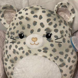Squishmallow Brigita Snow Leopard NWT